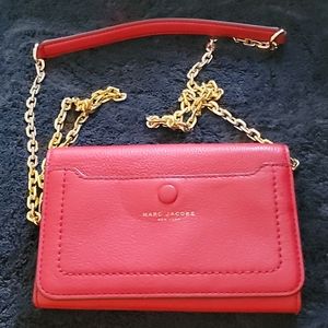 Marc Jacobs leather crossbody wallet